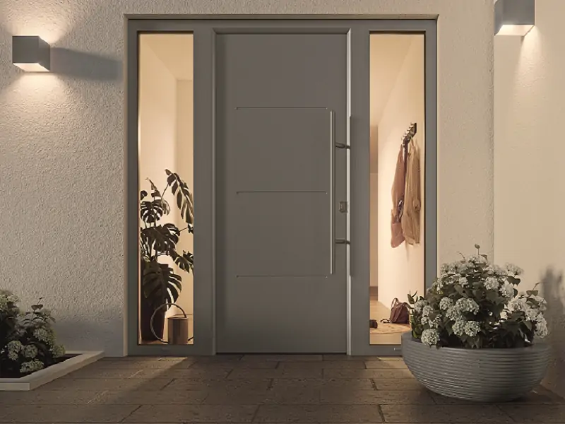 Porte d’entrée en aluminium sur mesure