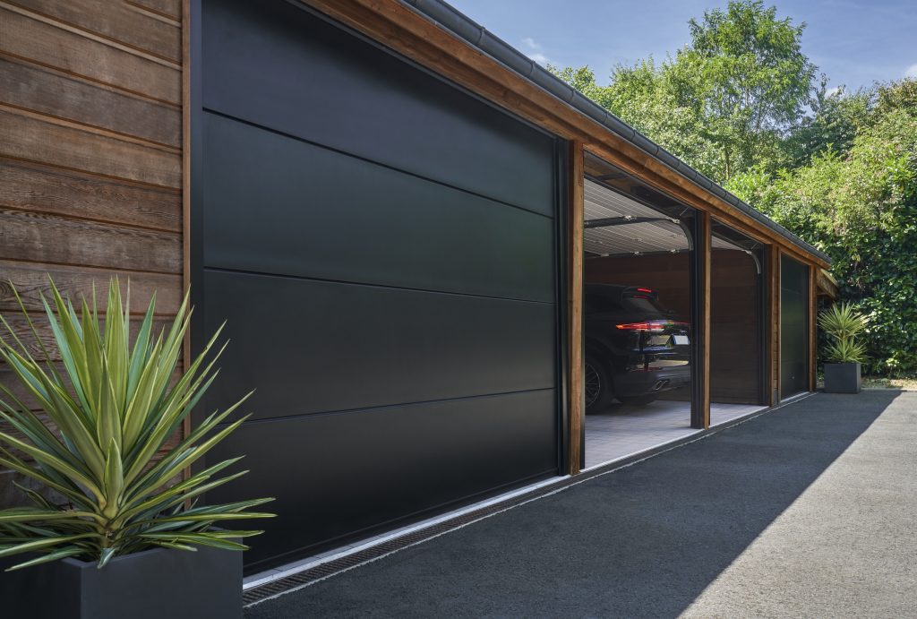 Porte de garage Carsec Pro noir
